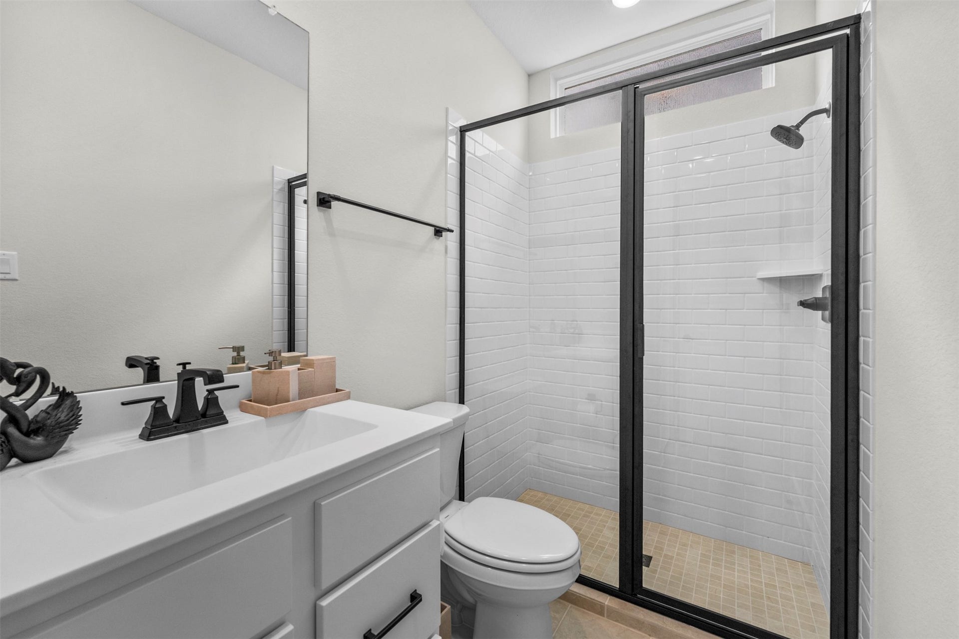28033 Pebble Park Drive, Spring, TX 77386 Ensuite bath for the downstairs guest suite.