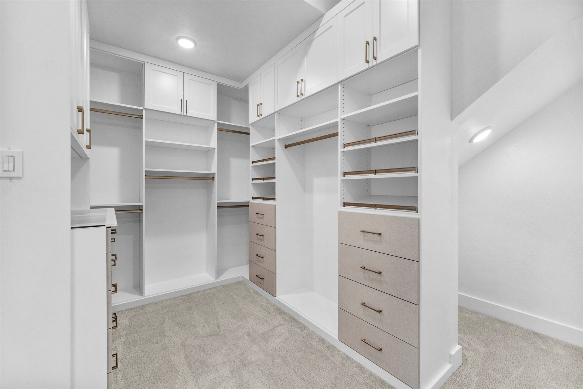 28033 Pebble Park Drive, Spring, TX 77386 Custom designed primary bedroom closet.