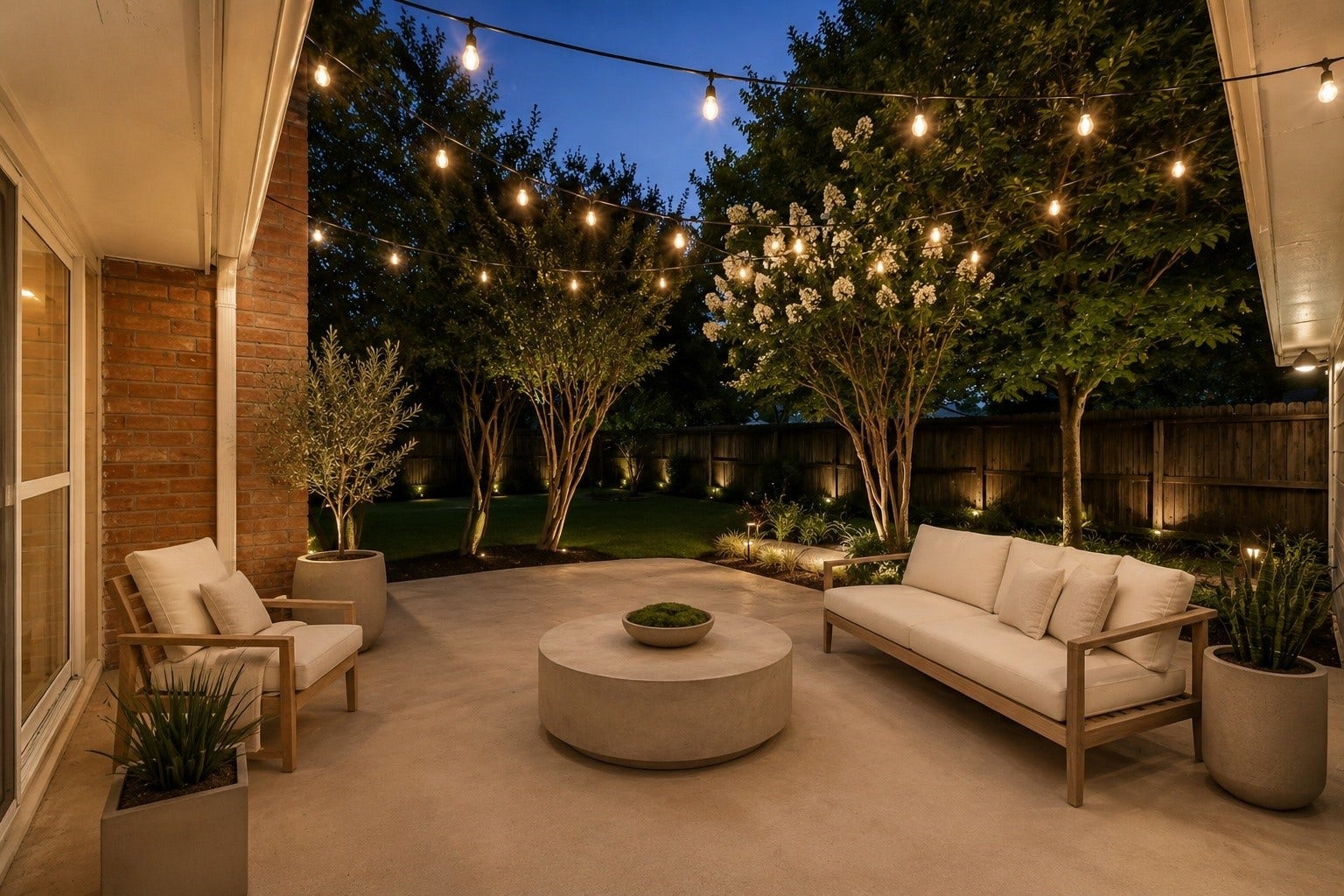 1706 Durfey Lane, Katy, TX 77449 Virtual staging of backyard.