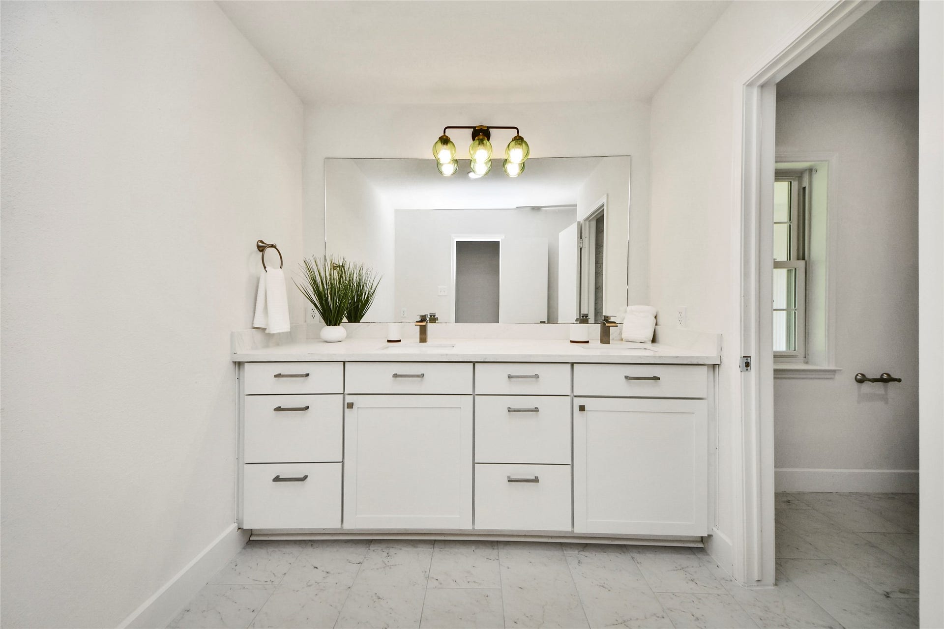 1706 Durfey Lane, Katy, TX 77449 Guest Bathroom with double vanity