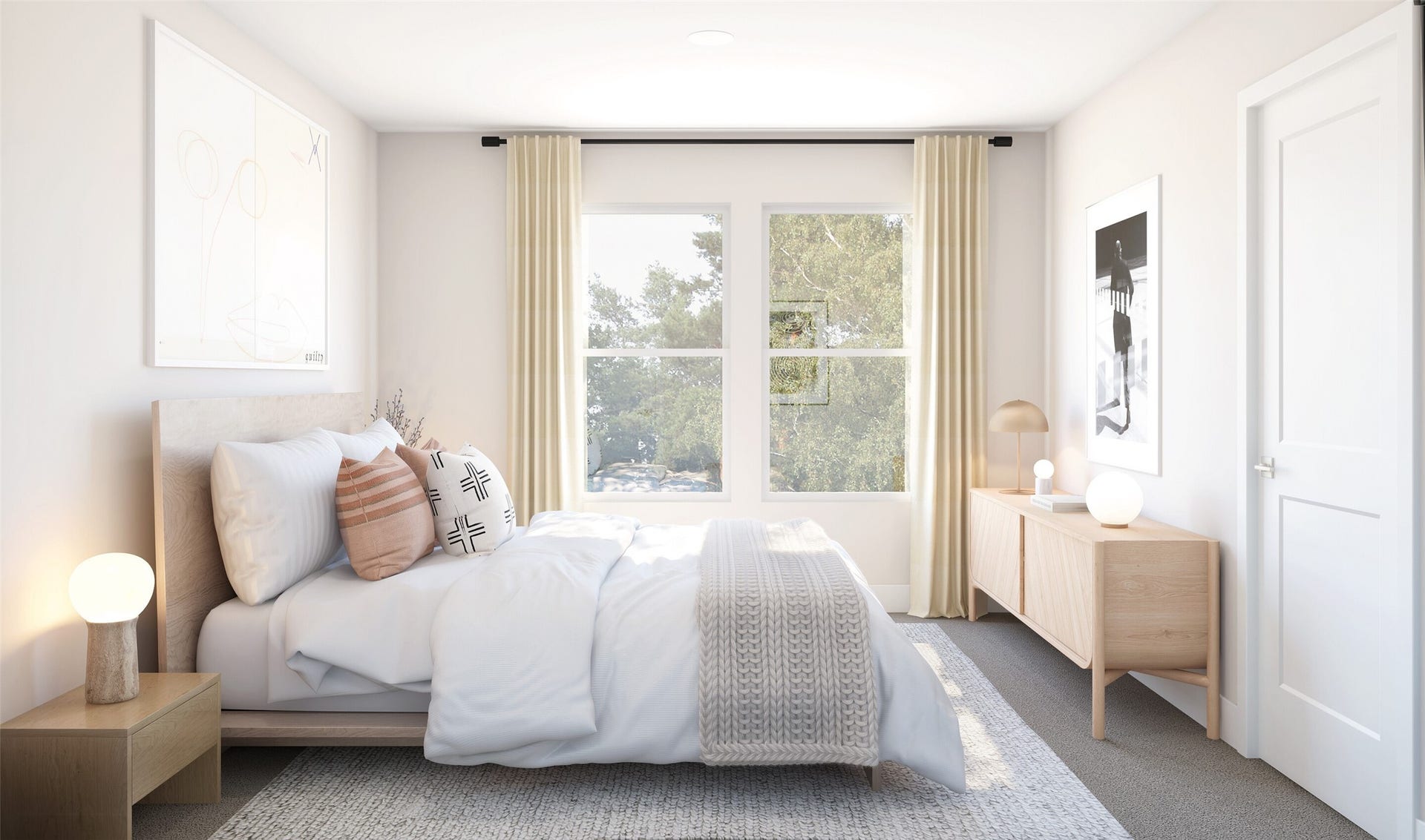 Bedroom 2 (*Artist rendering used for illustration purposes only. Colors/finishes may differ from the ones currently selected in the home.)