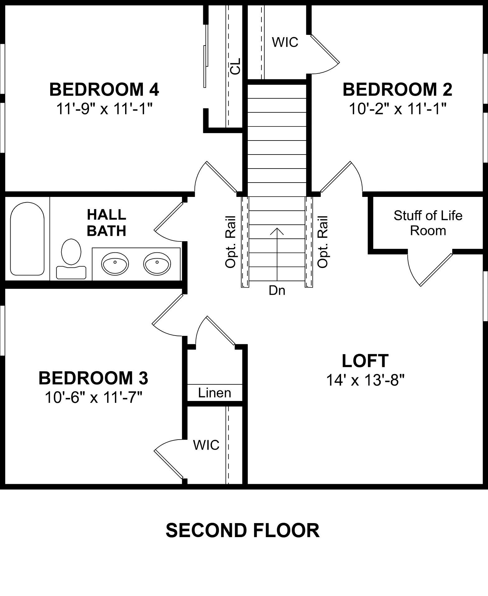The Silver Maple II floor plan by K. Hovnanian Homes. 2nd Floor shown. *Prices, plans, dimensions, features, specifications, materials, and availability of homes or communities are subject to change without notice or obligation.