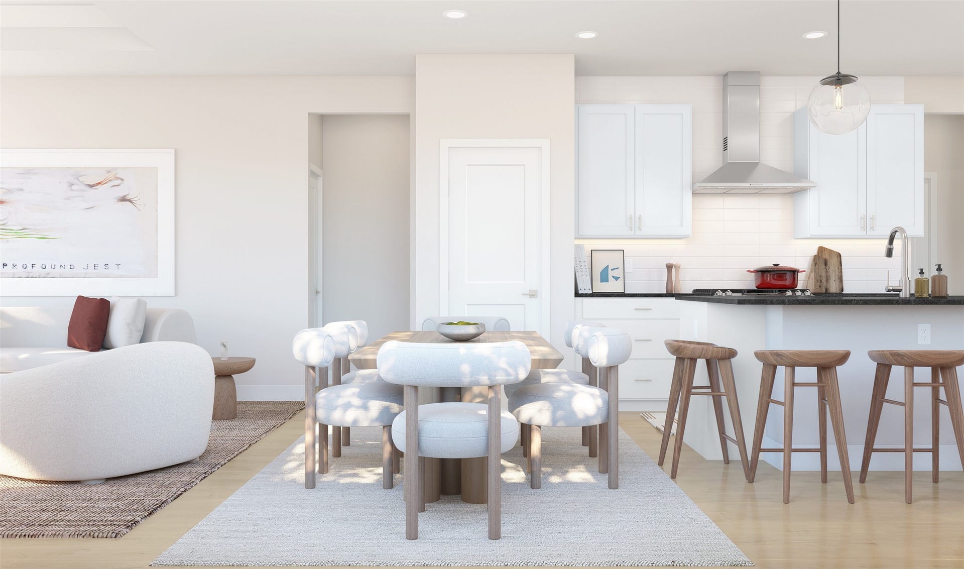 Charming dining area (*Artist rendering used for illustration purposes only. Colors/finishes may differ from the ones currently selected in the home.)