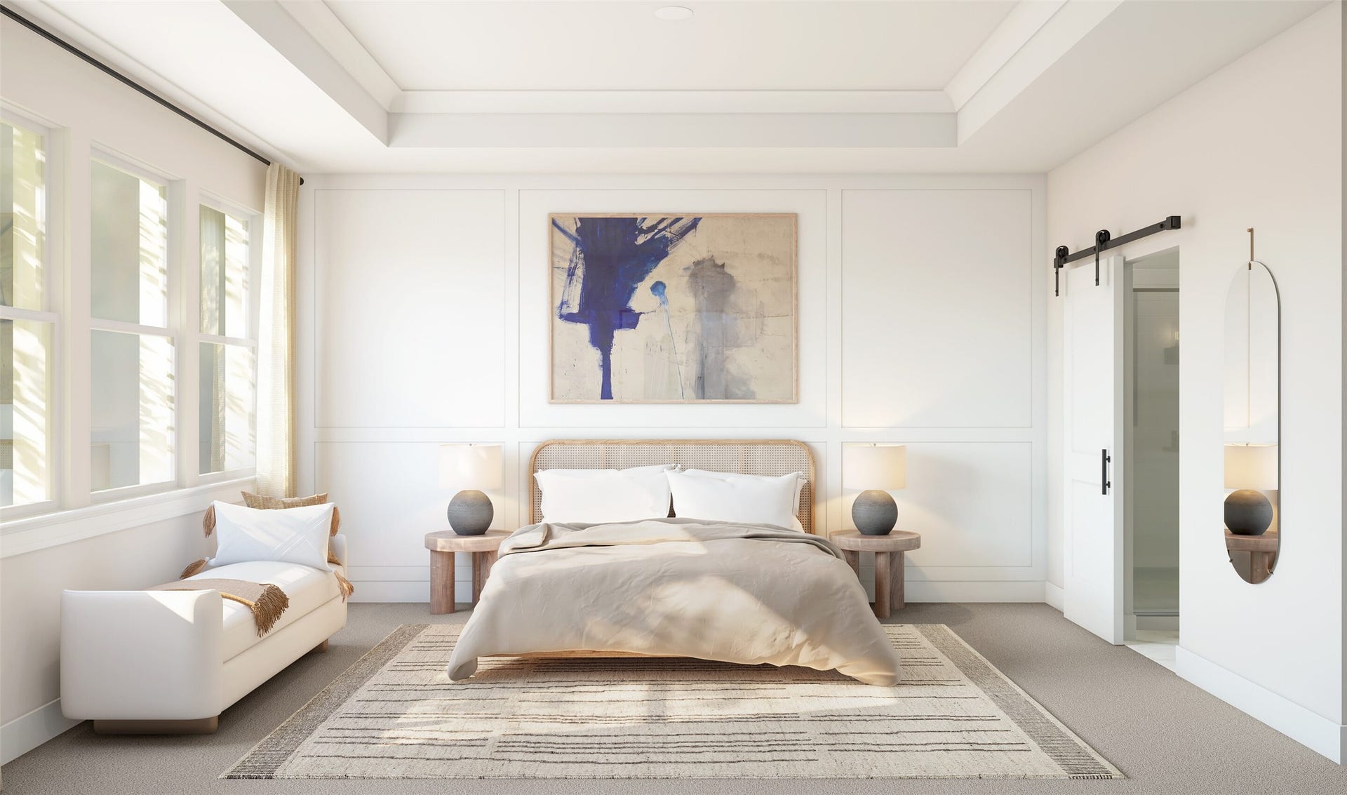 Spacious primary suite (*Artist rendering used for illustration purposes only. Colors/finishes may differ from the ones currently selected in the home.)