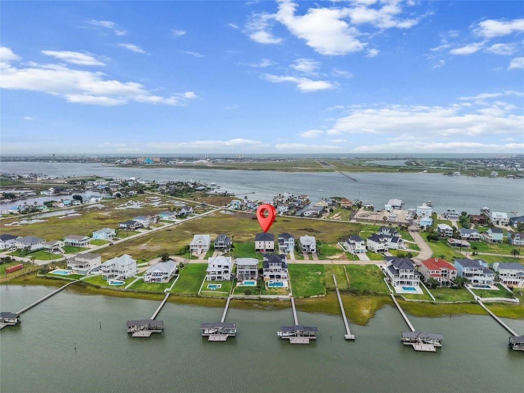 9305 Vista Bella, Galveston, TX 77554 This home is located in such a way it will never take the direct hit of storms like the Seawall does but still remains in a location that provides amazing views from every room and every balcony