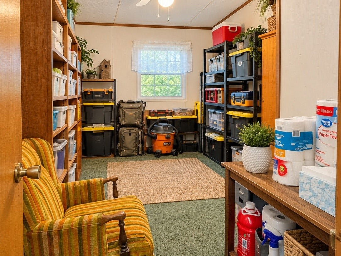 Virtually Edited  Bonus/Storage Room: Versatile additional room offering ample space for storage, organization, hobbies, or flexible use.