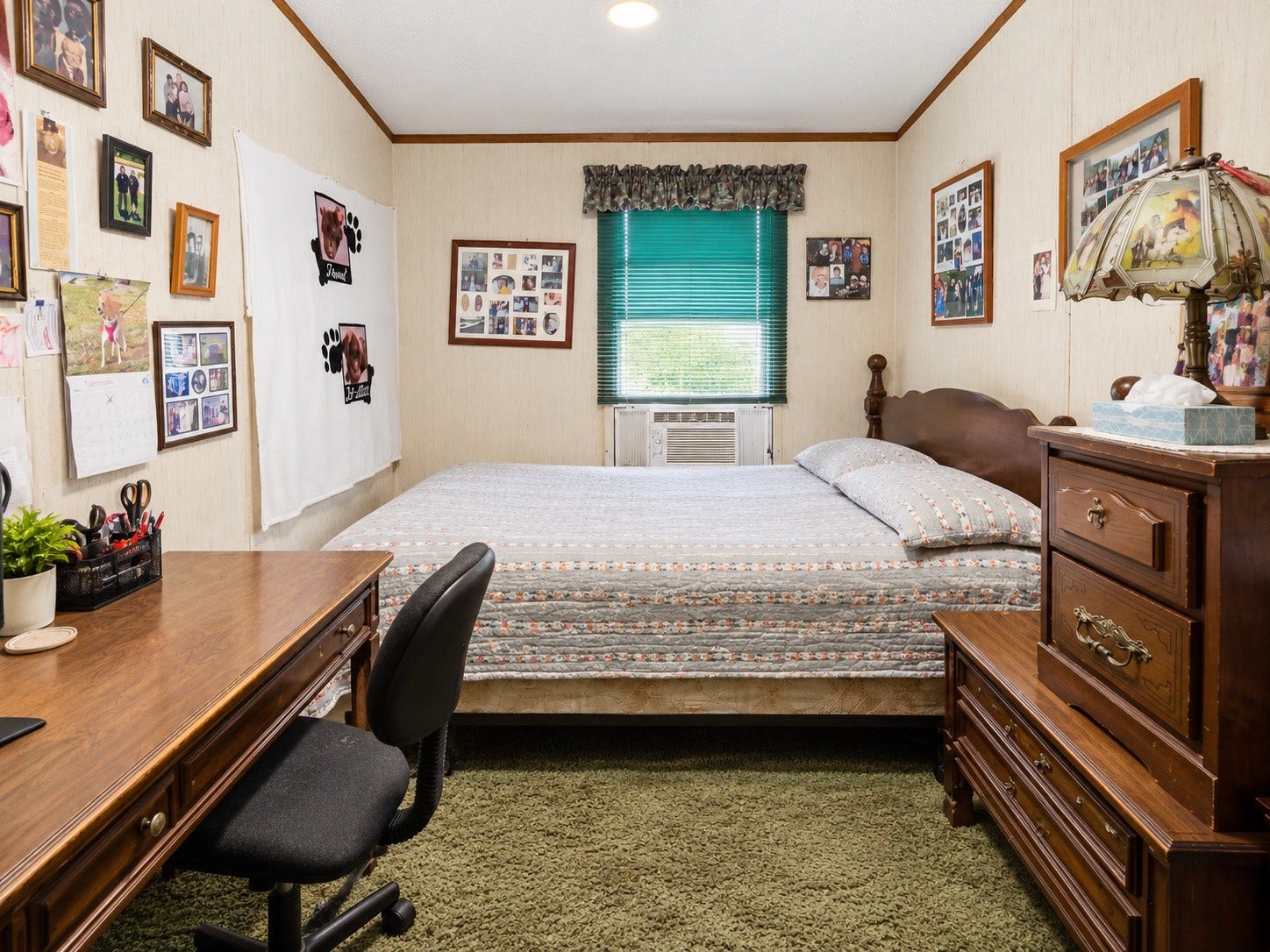 Virtually Edited  Secondary Bedroom: Secondary bedroom featuring a window for natural light and ample space for bedroom furnishings or a home office setup.