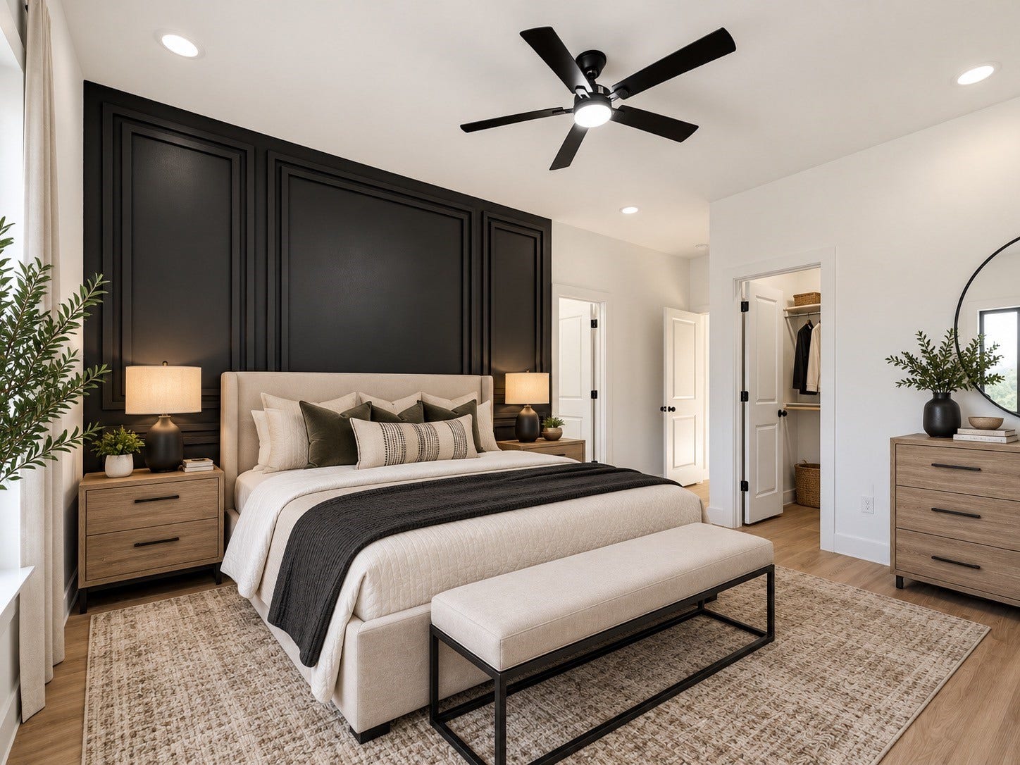 9119 Henrietta Street, #A/B, Houston, TX 77088 Virtually Staged Primary Suite.