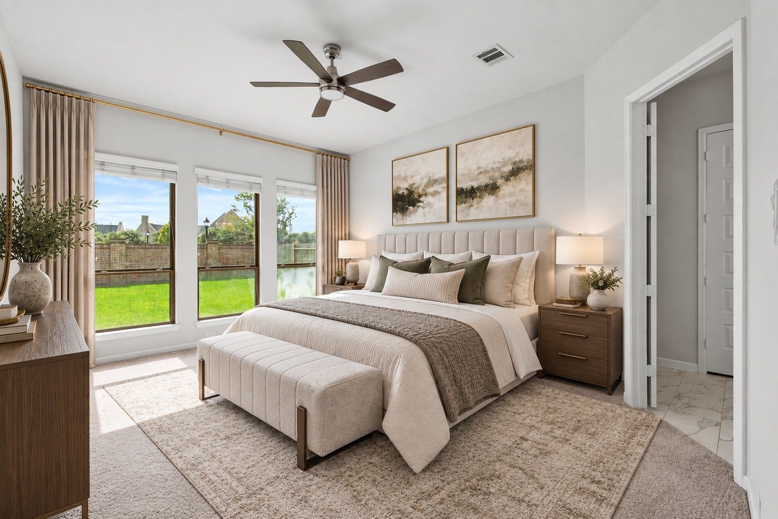 Master Bedroom Virtually Staged