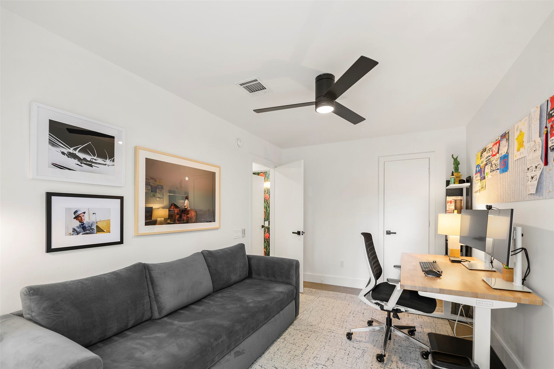 First level bedroom with direct access to the yard.