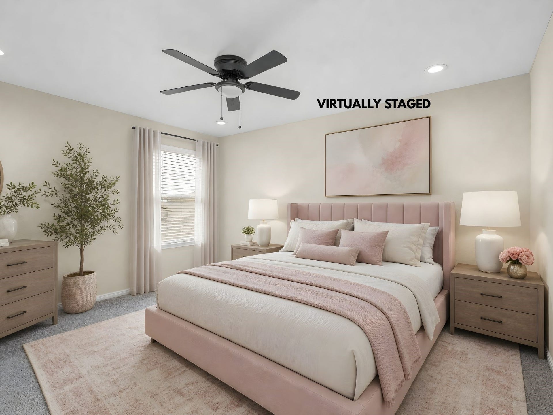 9423 Mineral Rock Lane, Richmond, TX 77407 Experience the serenity of virtually staged bedroom #3, where soft hues and modern design create a peaceful retreat.