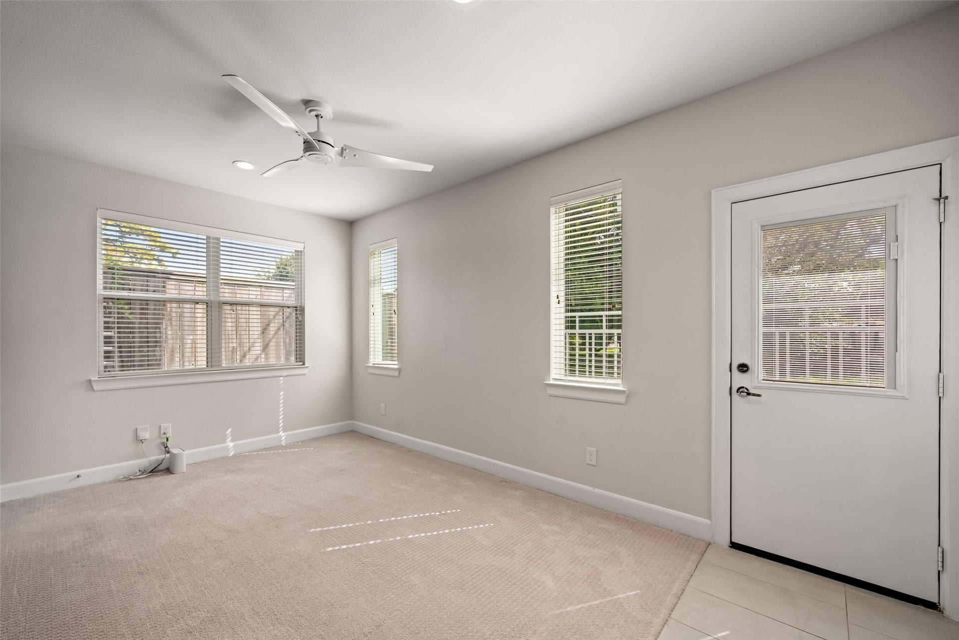 502 W Donovan Street, #A, Houston, TX 77091 Another view of the downstairs den, with it's own door.