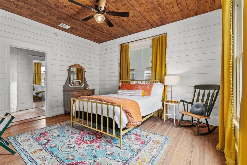801 24th Street, Galveston, TX 77550 Bedroom three has access to bedroom four/bunk room.