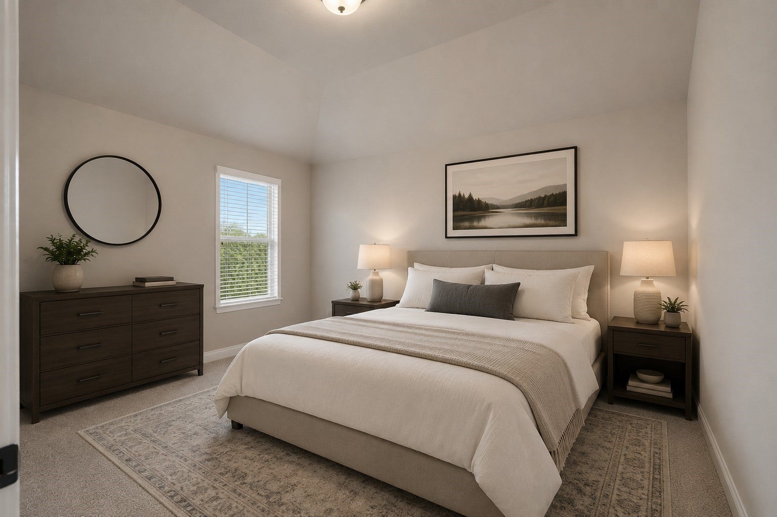 4130 Clover Ridge Lane, Sugar Land, TX 77479 *This virtually staged photo illustrates how the guest room can be furnished and arranged to maximize the space.
