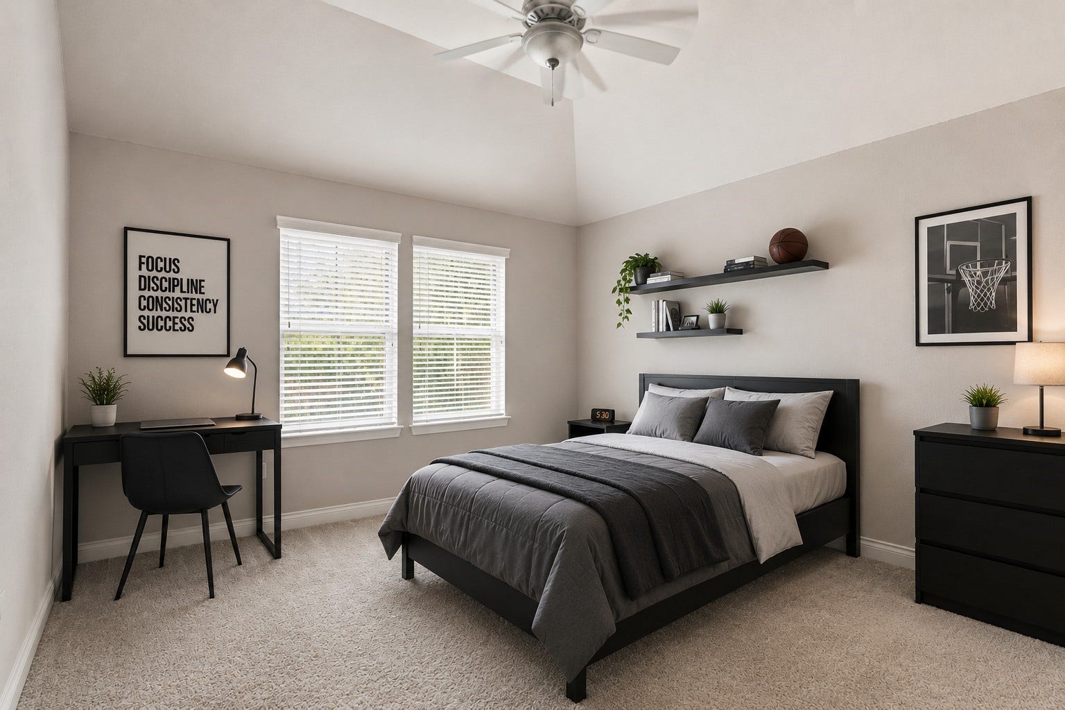 4130 Clover Ridge Lane, Sugar Land, TX 77479 *This virtually staged photo illustrates how this bed room can be furnished and arranged to maximize the space.