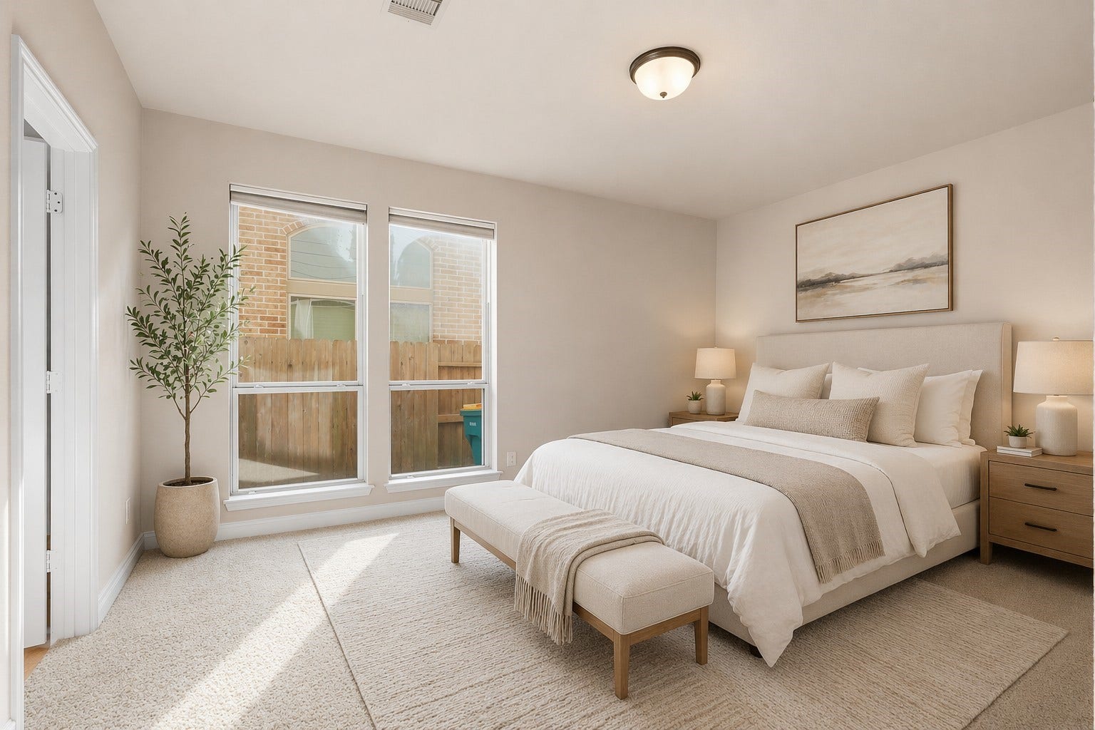 4130 Clover Ridge Lane, Sugar Land, TX 77479 *This virtually staged photo shows the large secondary primary bedroom with it's own ensuite.