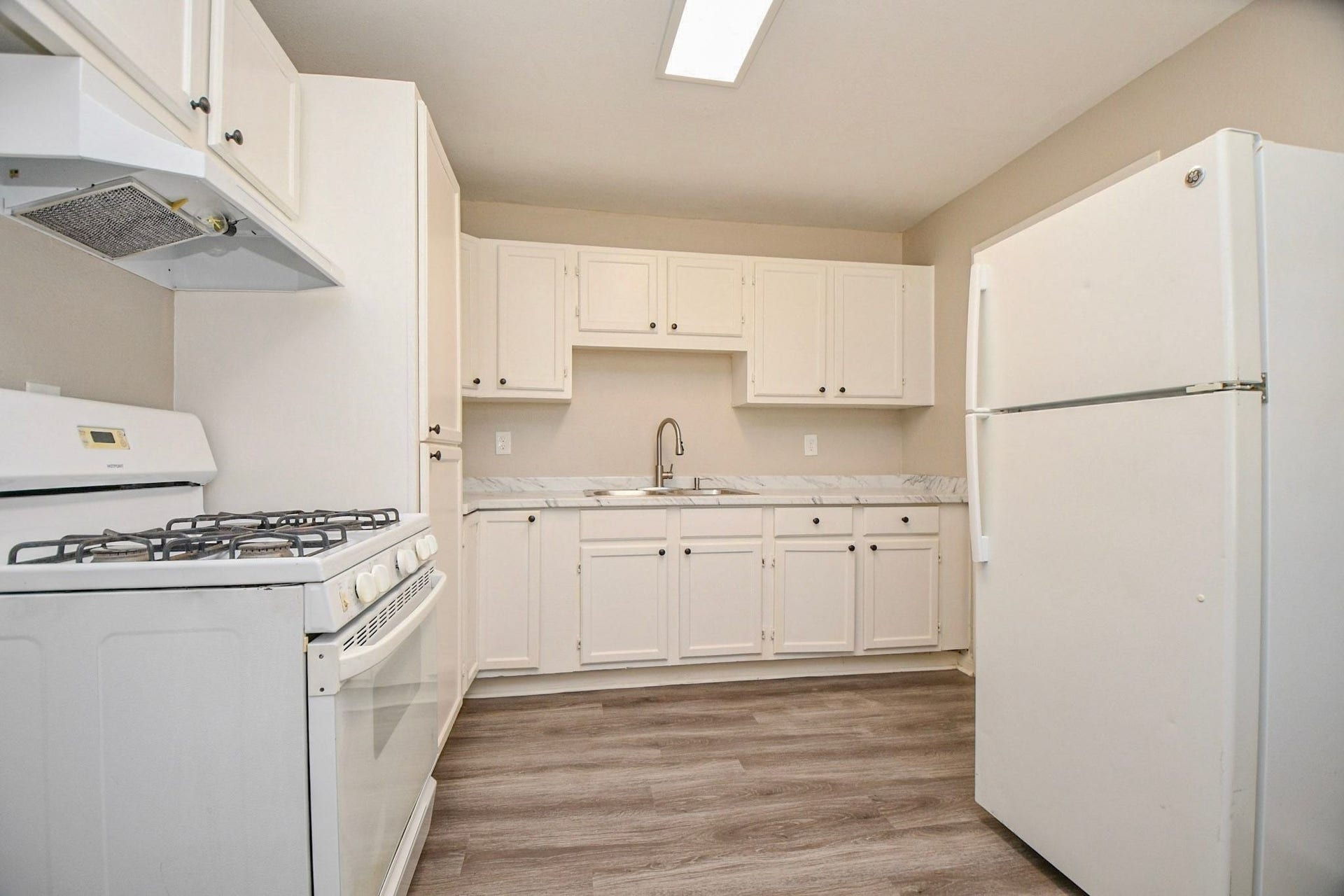 White appliances.