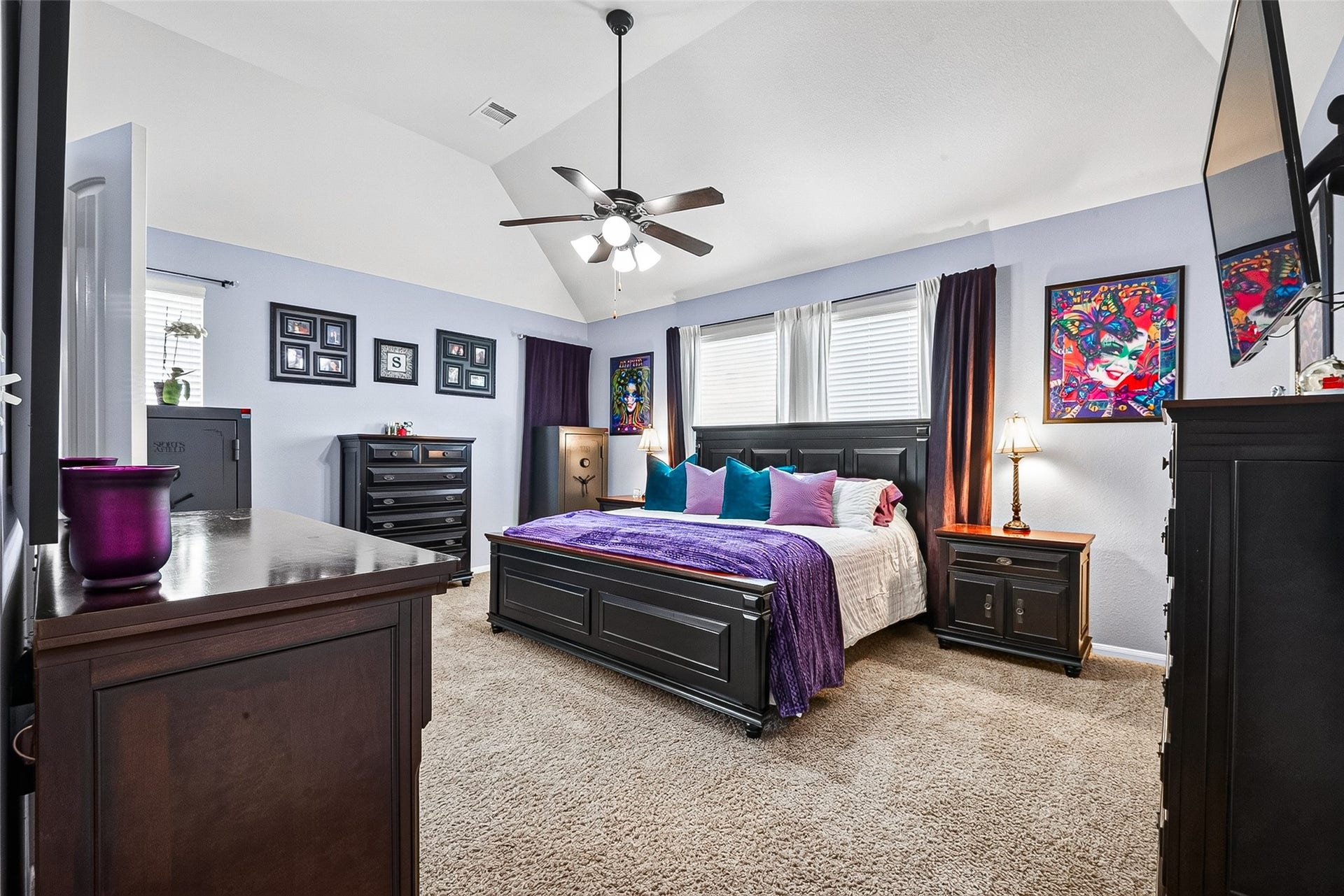 2414 Alexandra, Deer Park, TX 77536 Expansive Primary Bedroom Offering Generous Space For a King Size Bed and Stylish Decor