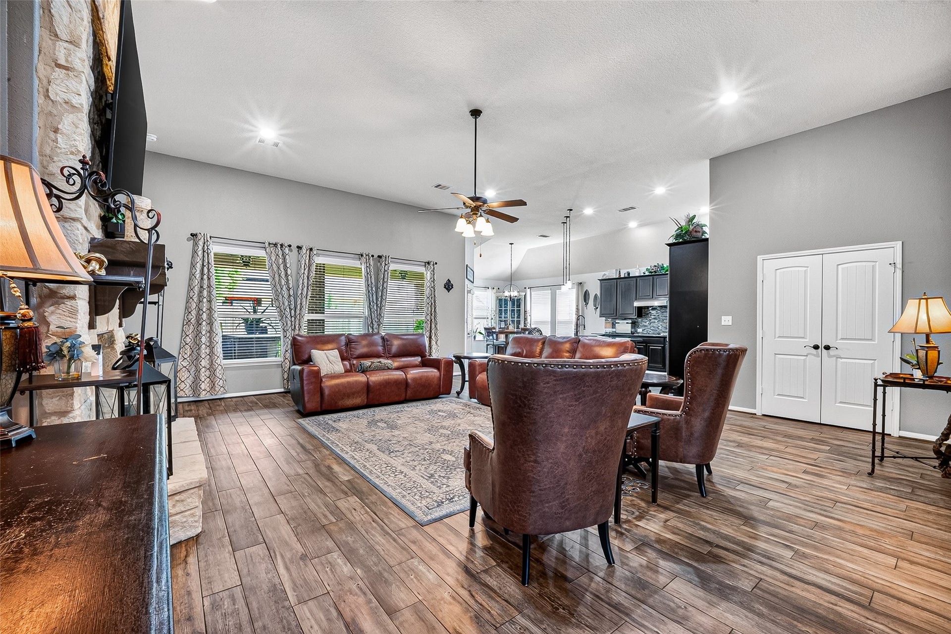 2414 Alexandra, Deer Park, TX 77536 Cozy Living Area That Opens Seamlessly To The Kitchen For Easy Entertaining
