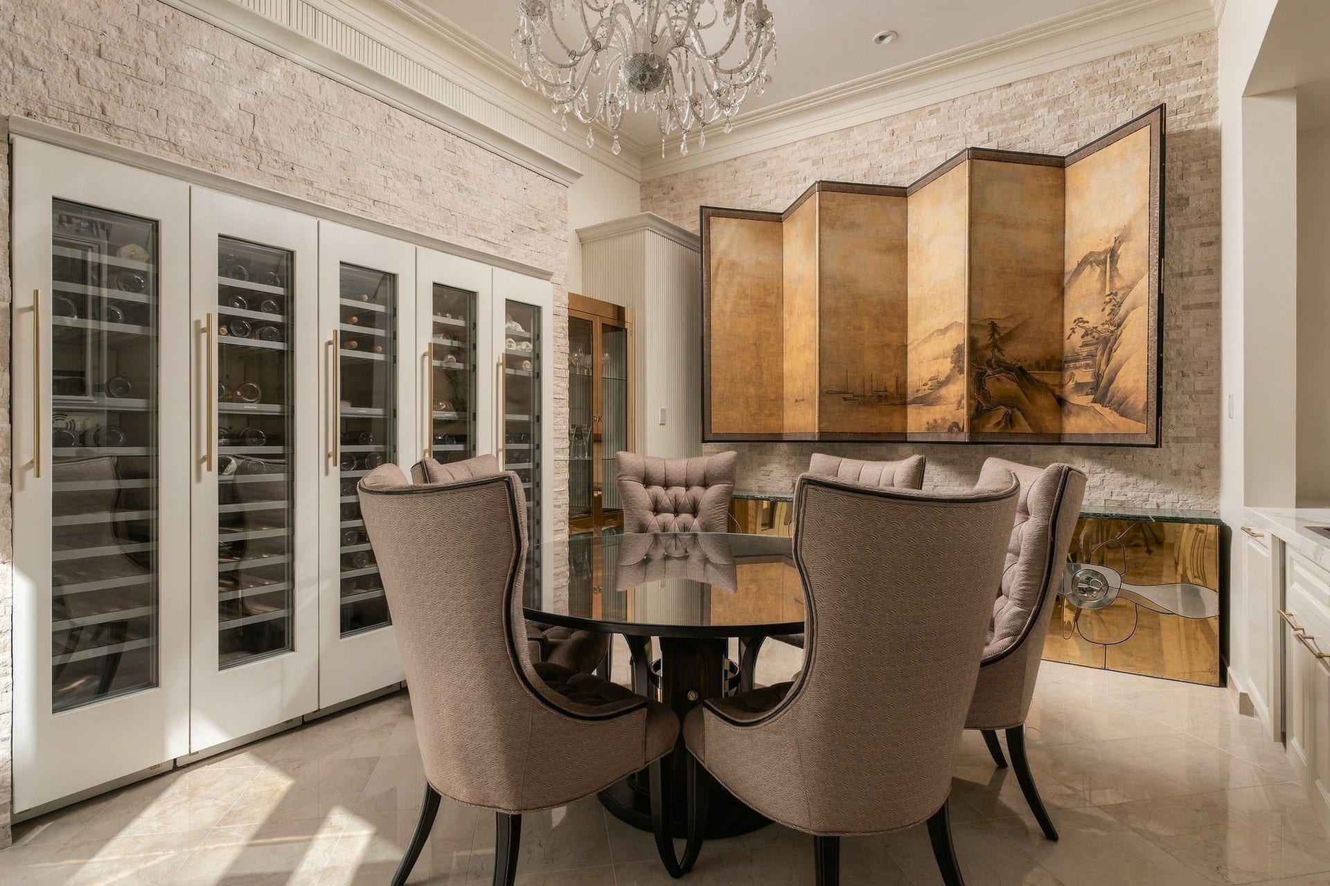 2115 River Oaks Boulevard, Houston, TX 77019 New upgraded wine storage for an intimate settings.