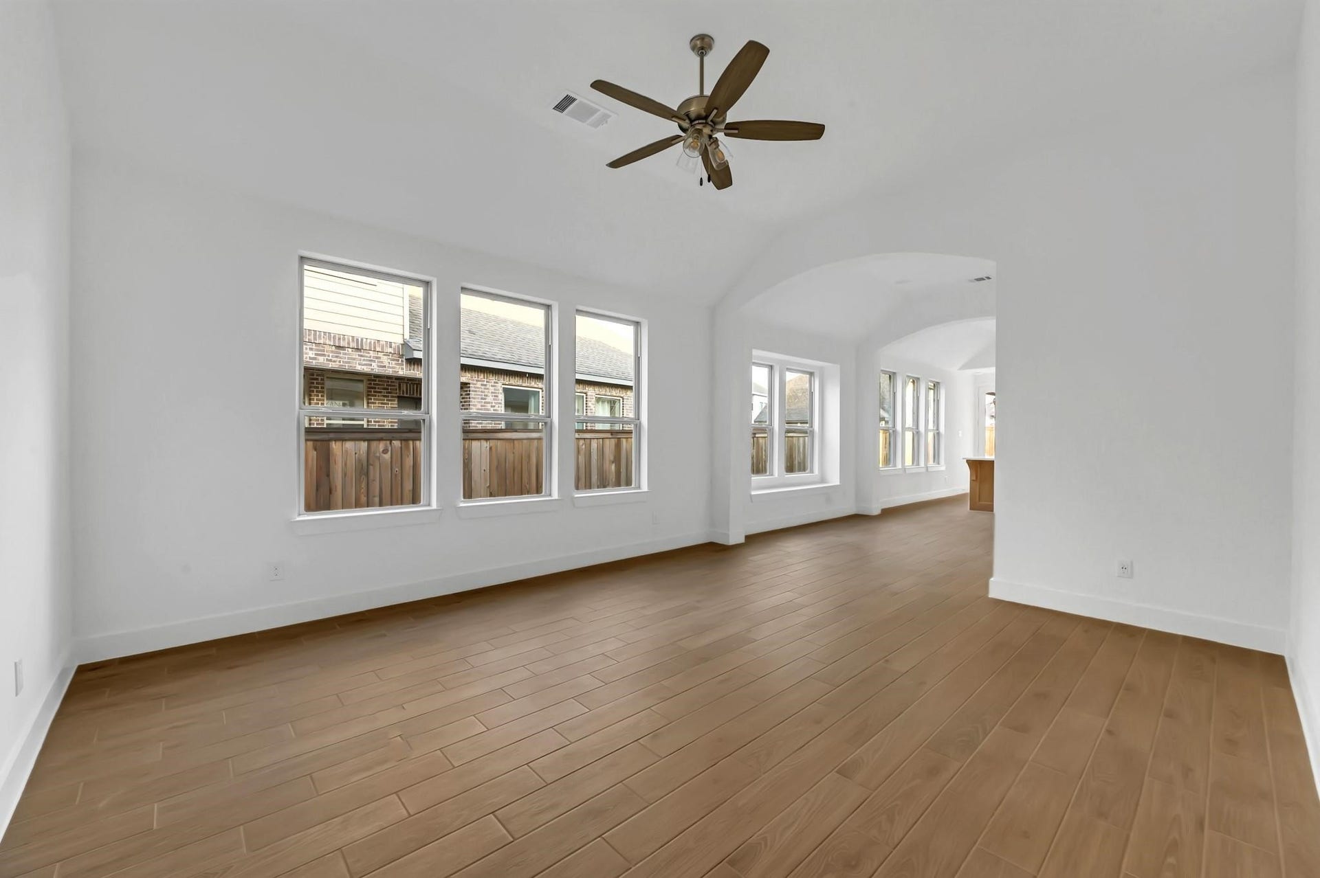 20943 Blooming Shrubs Court, Cypress, TX 77433 Spacious living room as you enter the home.