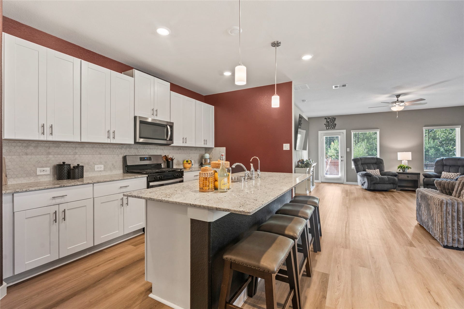 38527 Winding Meadows Drive, Magnolia, TX 77354 Beautifully designed to welcome guests or large families.