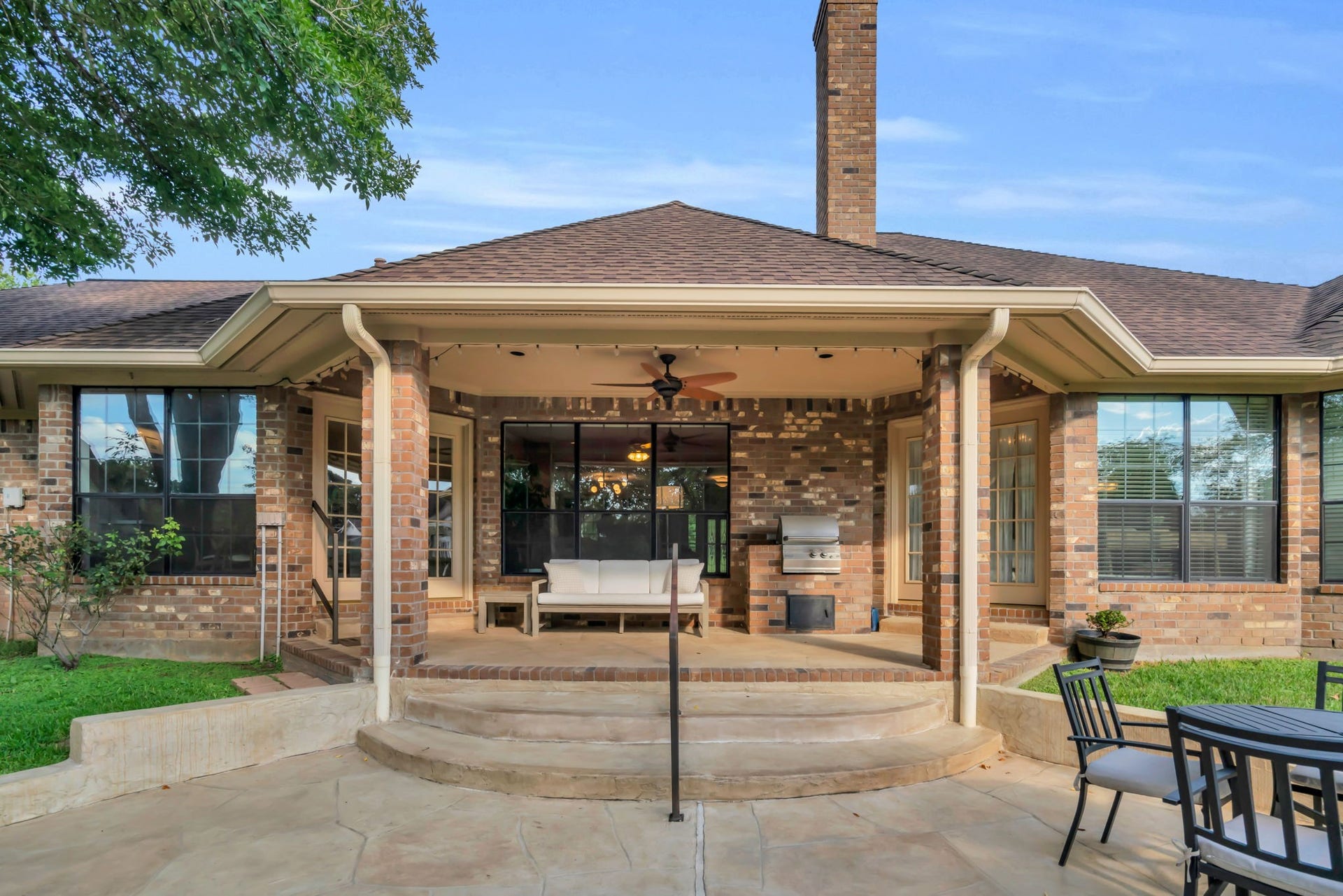 23327 Cannon Creek Trail, Tomball, TX 77377 Full view of the incredible covered patio.