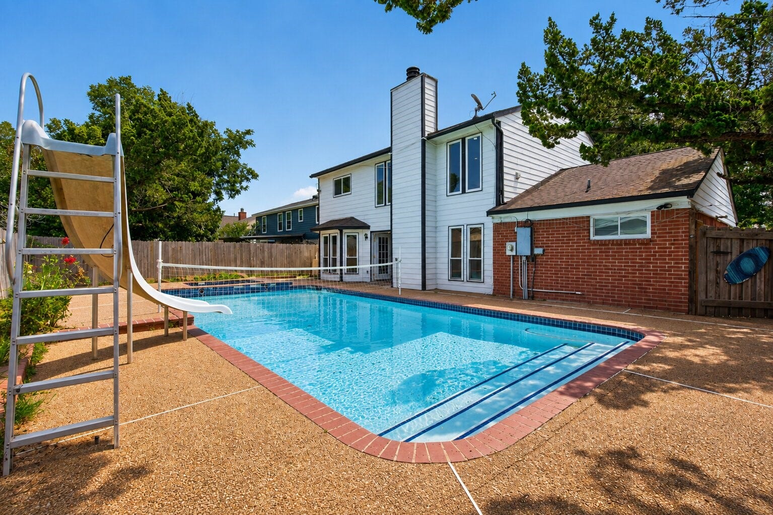 1123 Mayweather Lane, Richmond, TX 77406 Skip the crowded community pool, your own backyard retreat is ready for sunny days, weekend gatherings, and evening swims.