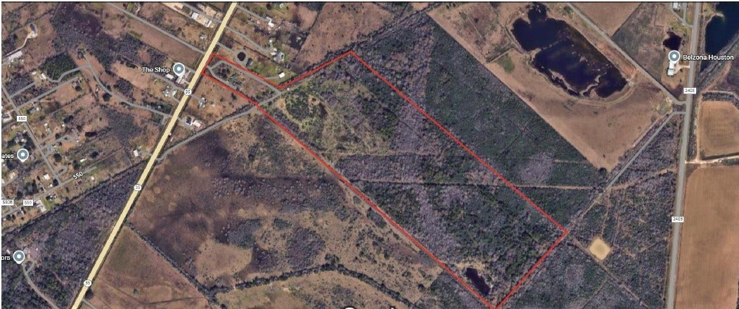 6115 S Highway 35, Alvin, TX 77511 Property line +- 83 acres