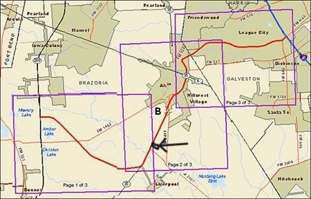 6115 S Highway 35, Alvin, TX 77511 pics showing future Grand Parkway 99 currently HWY 35