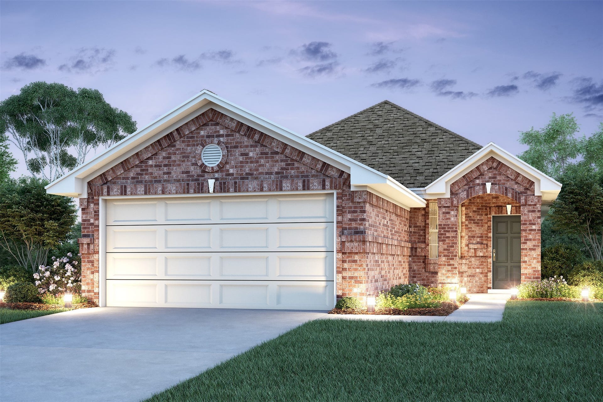 18644 Shauna Danielle Drive, New Caney, TX 77357 Charming Jackie II home design by K. Hovnanian Homes with elevation A in beautiful The Landing at New Caney. (*Artist rendering used for illustration purposes only.)