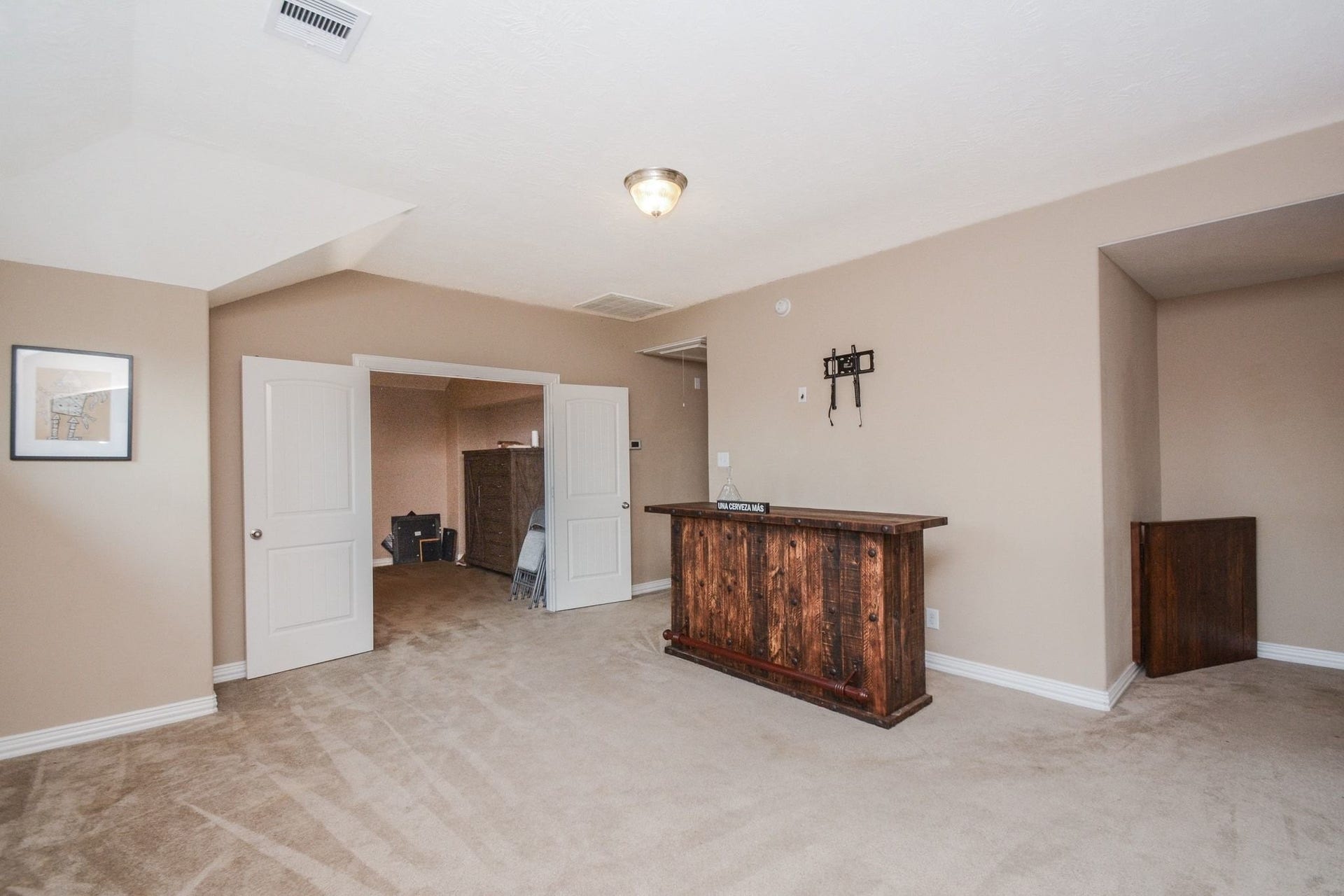 View into media room