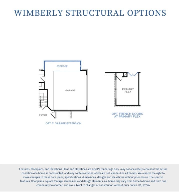 Floor Plan options