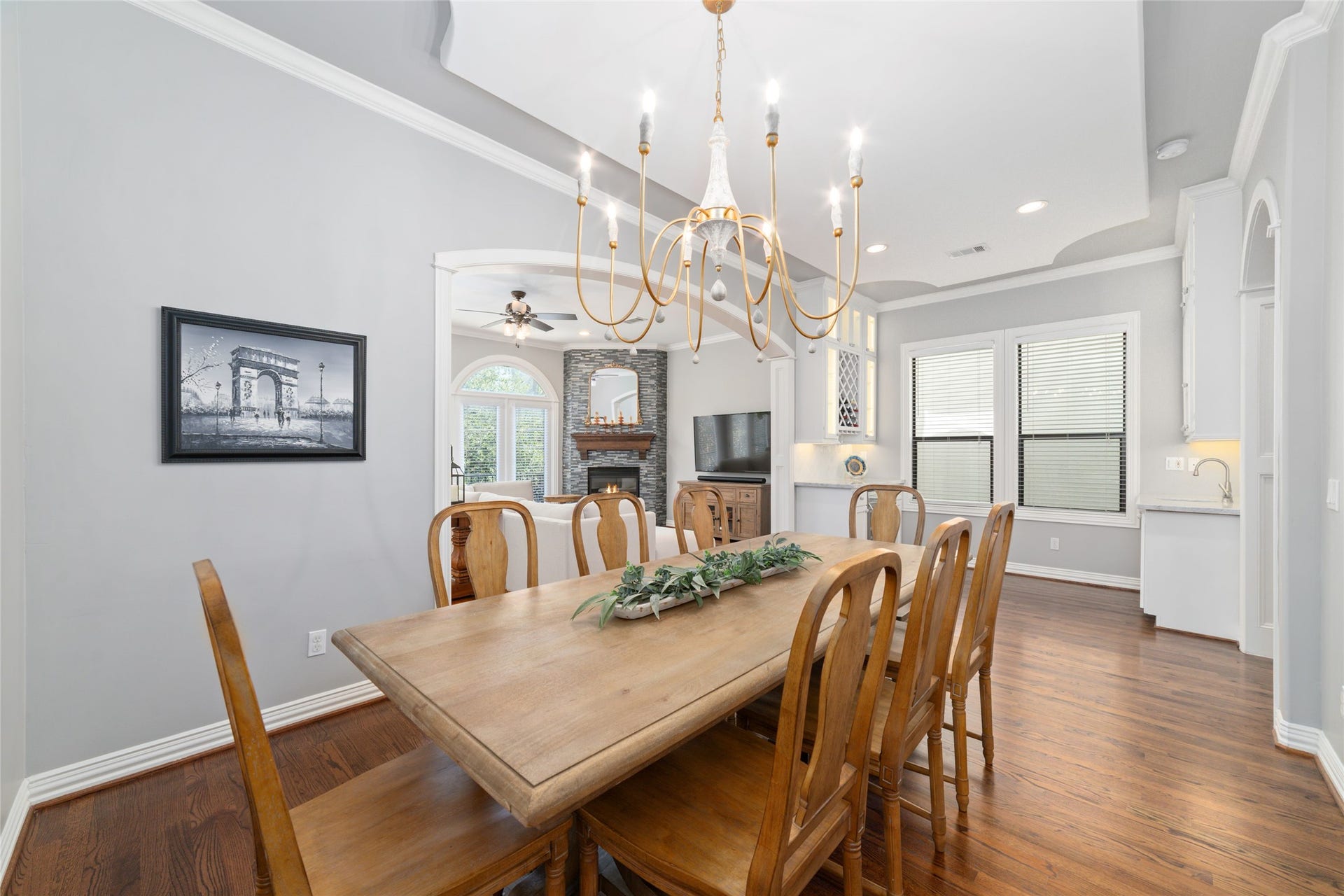 Another angle of the dining room