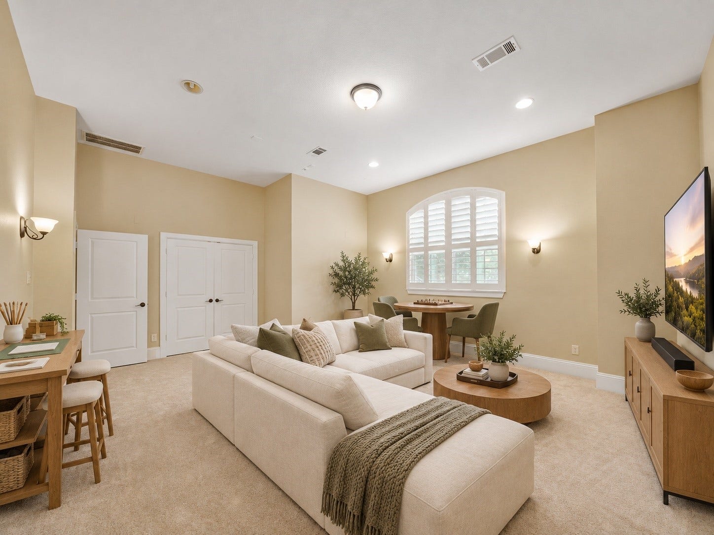 27710 Guthrie Ridge Lane, Katy, TX 77494 Virtually staged: With space for movie nights, board games, and creative pursuits, this upper-level room shows its ability to grow with the household.