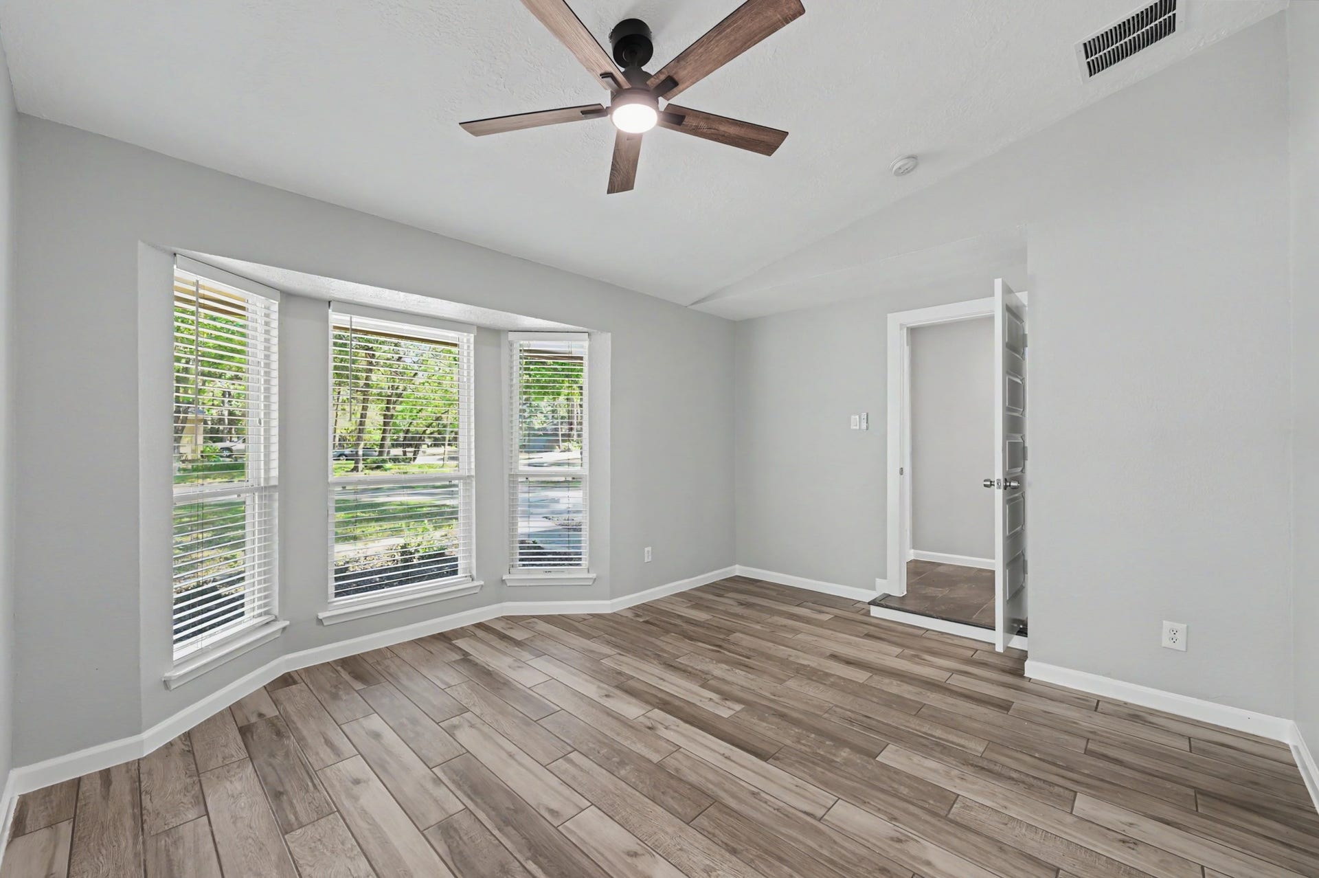 A Beautiful Bay Windows provide lots of natural light into the room.