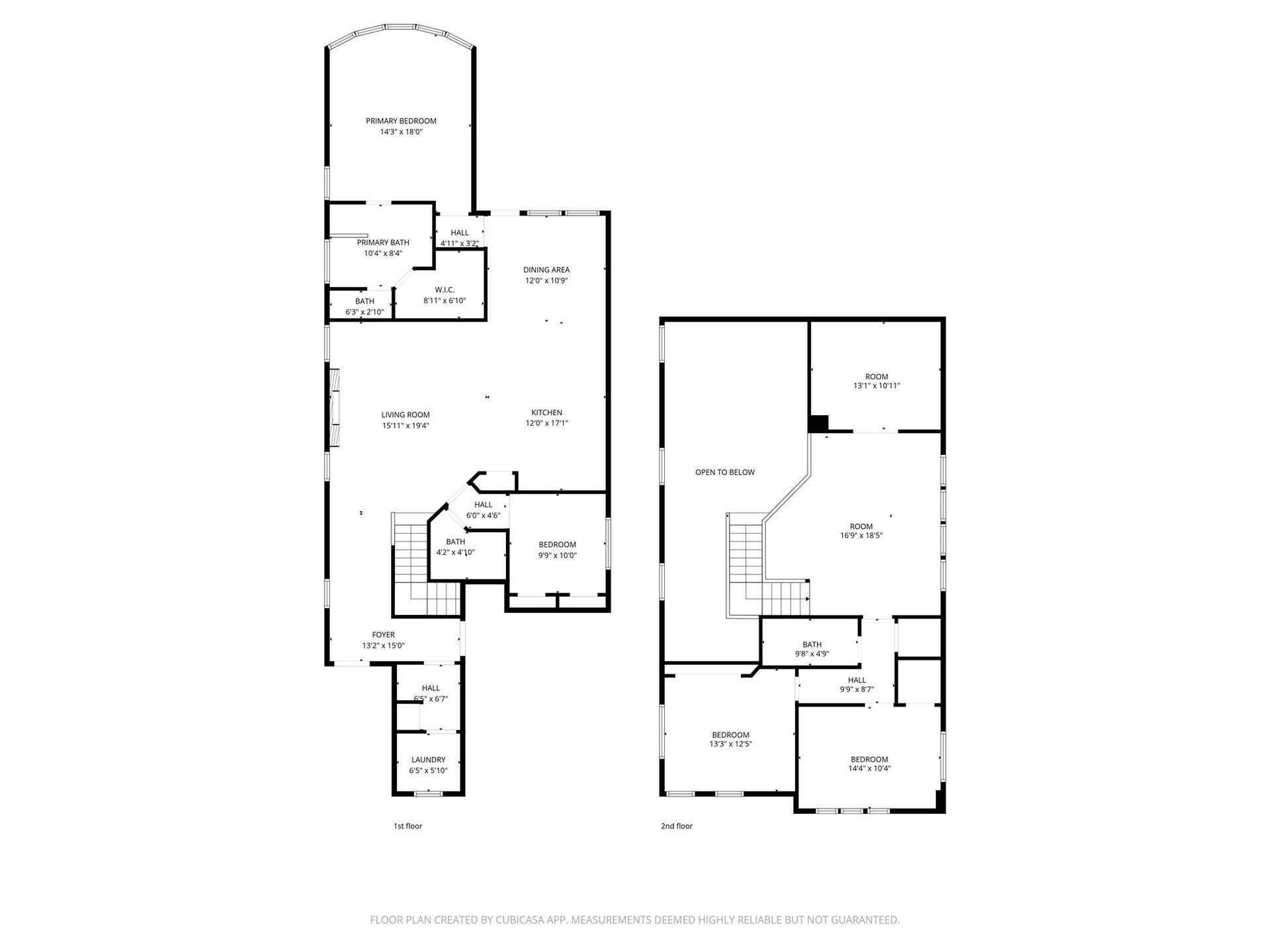 550 Chestnut Reef Court, Conroe, TX 77304 Floor Plan - 1st & 2nd floor - Buyer to independently verify all measurements.