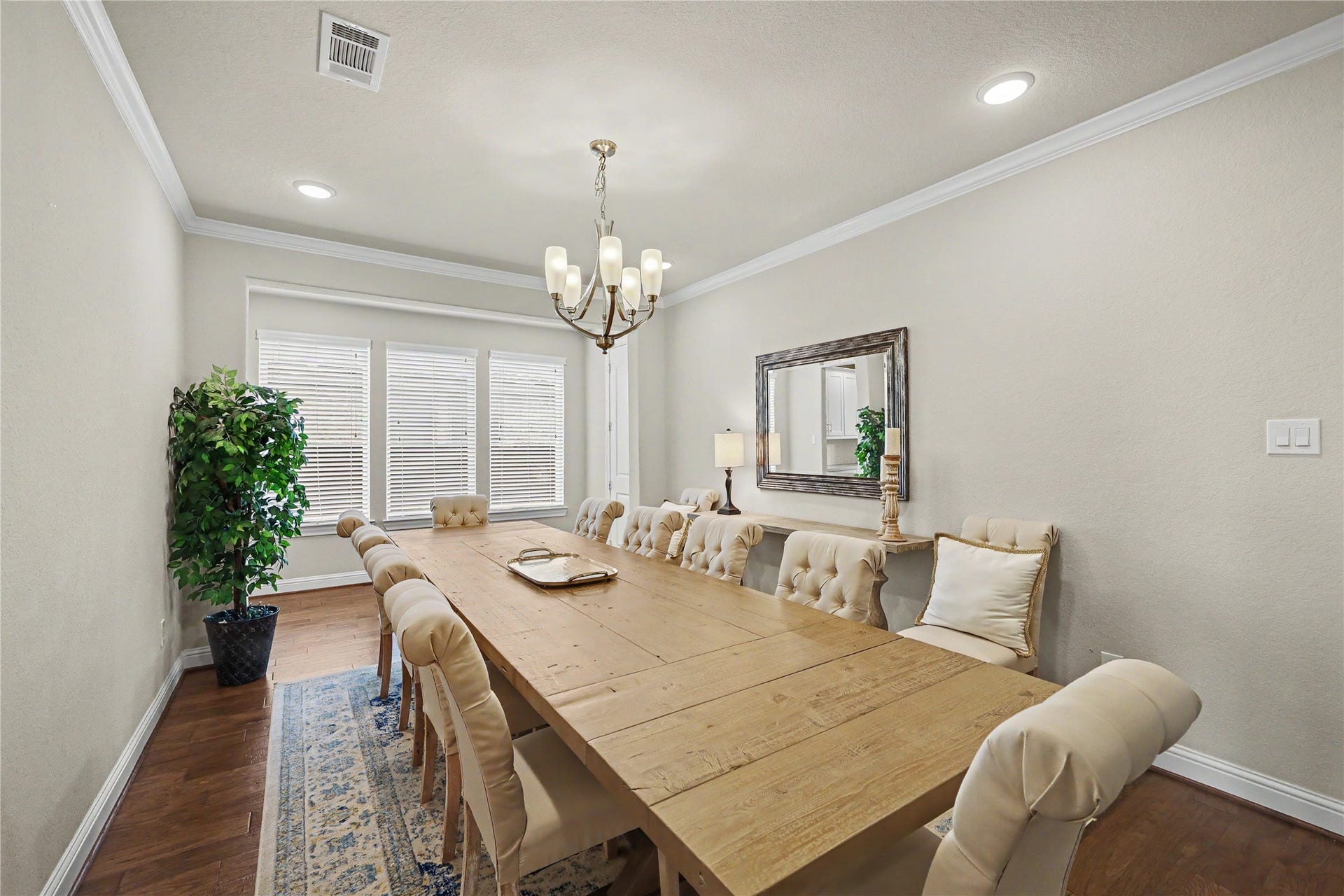 28216 Regal Wood Court, Spring, TX 77386 Additional view of the formal dining room with large windows and natural light.