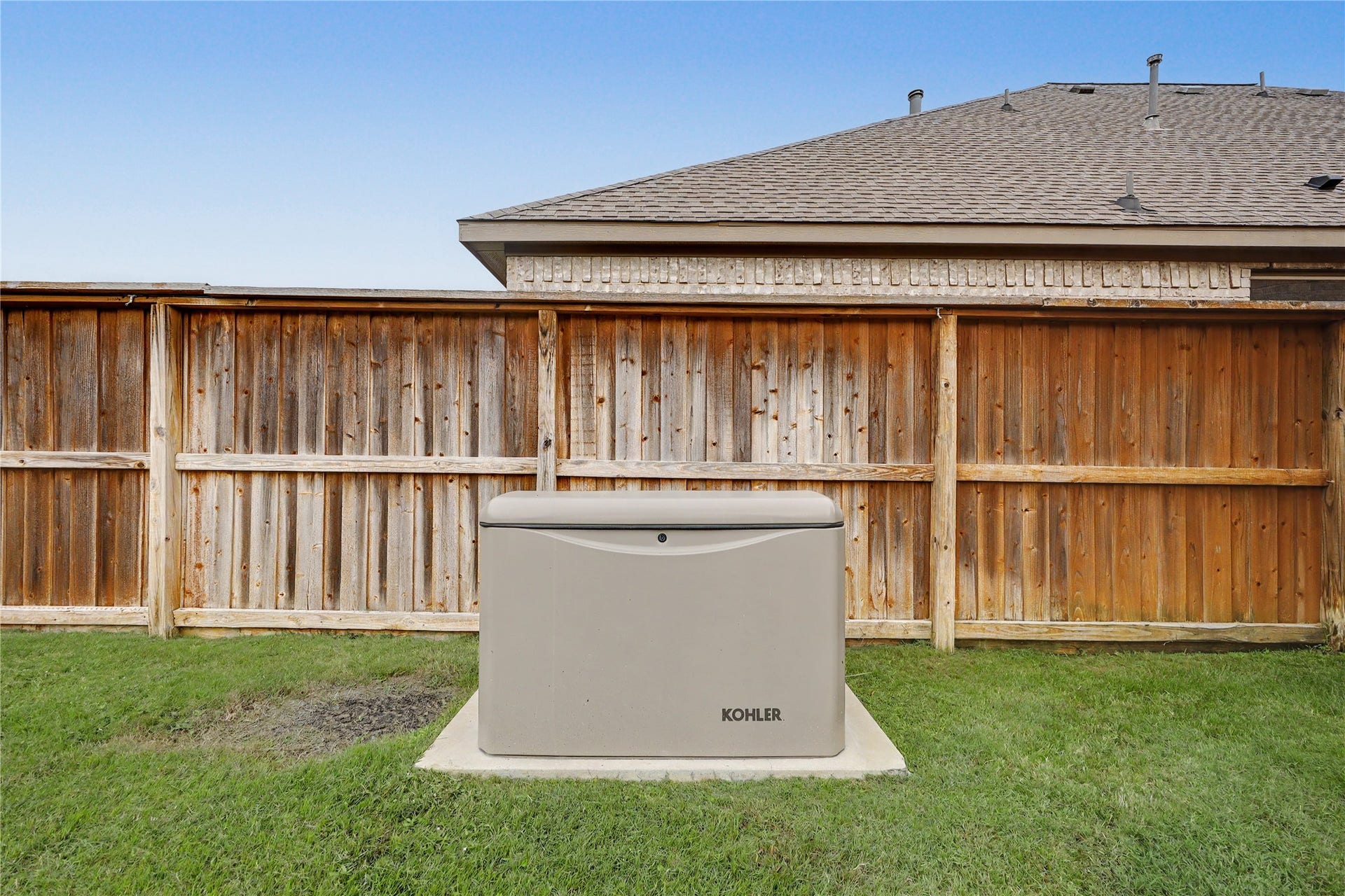 28216 Regal Wood Court, Spring, TX 77386 Fully fenced backyard with KOHLER generator.