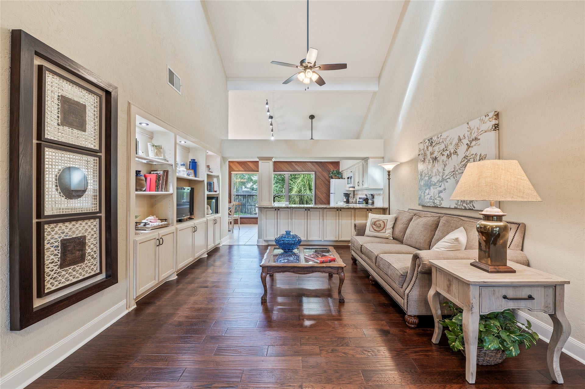 16530 Space Center Boulevard, Houston, TX 77058 Another view of the living room and open design to the kitchen.