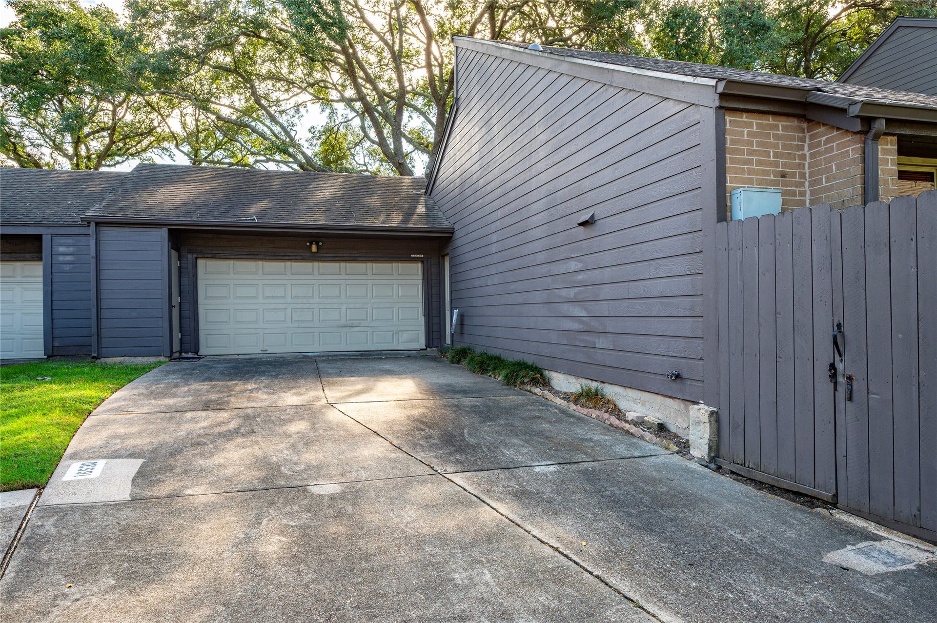16530 Space Center Boulevard, Houston, TX 77058 Two car attached garage with side door access to the home.