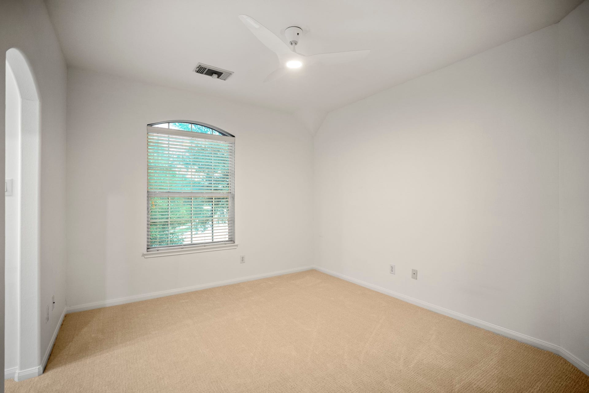 Bedroom number 2 which is off the game room and offers easy access to the Hollywood bathroom and has a good size closet.