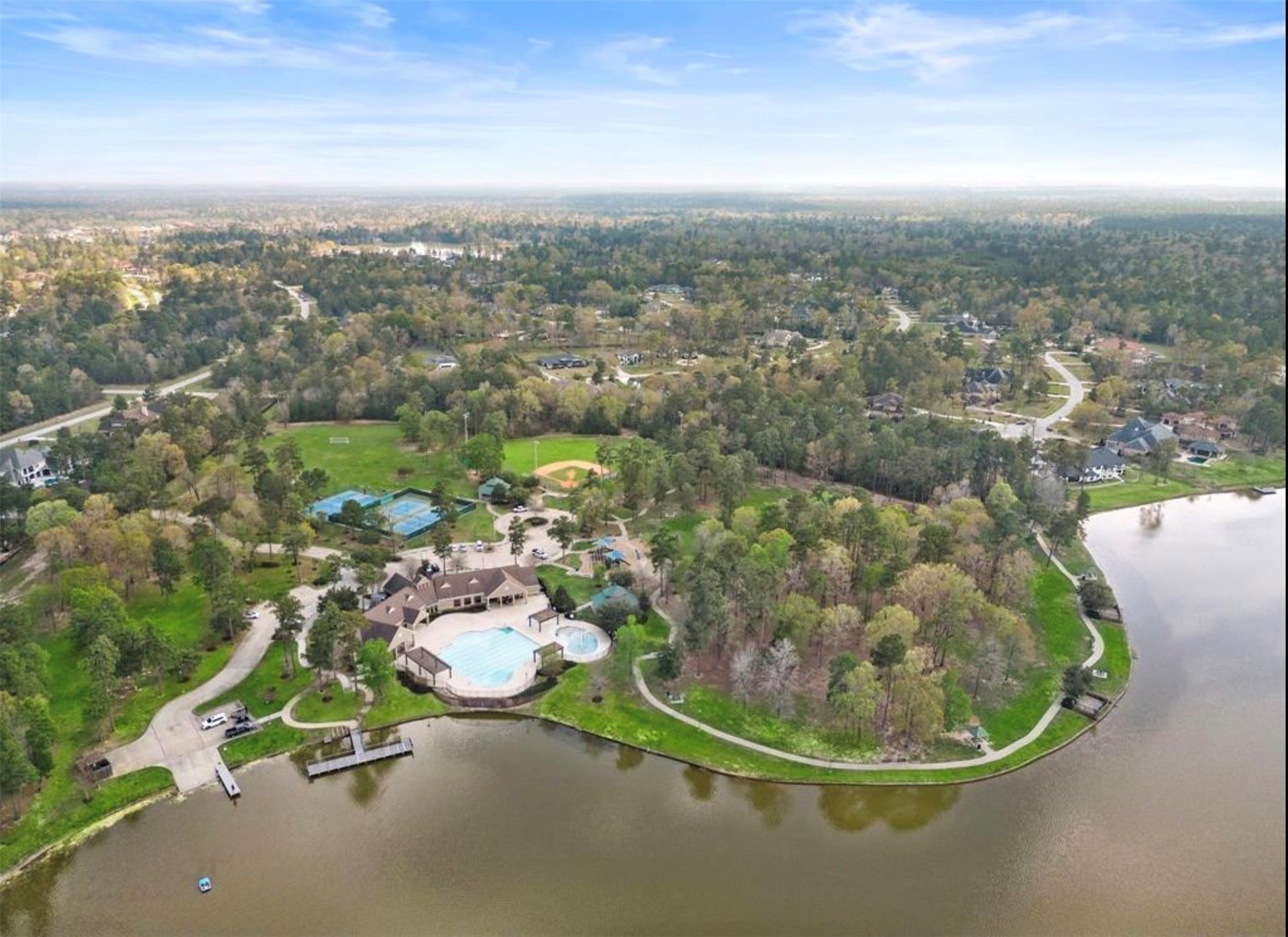27906 Whispering Maple Way, Spring, TX 77386 Benders Landing Estates subdivision amenities include the clubhouse, fitness center, pool & splash pad, sports court, playground, and more!