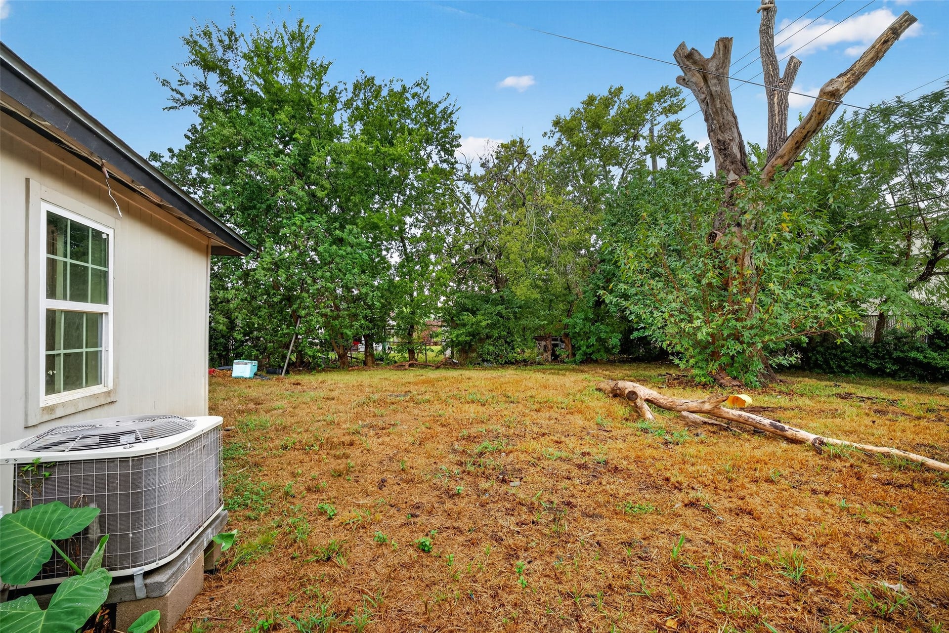 Spacious back yard for you to make it your own.