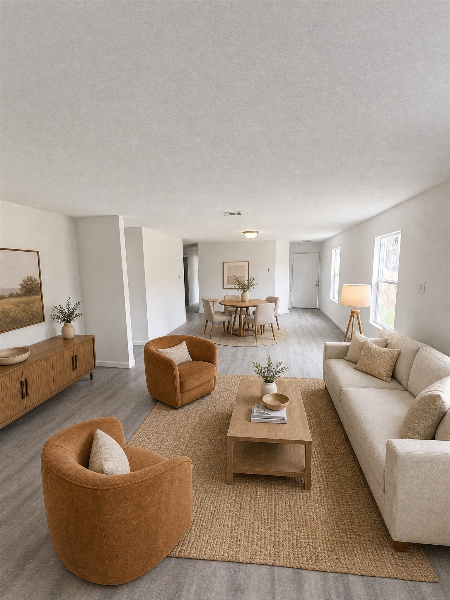 423 N Carolina Street, Houston, TX 77029 Furnishings illustrate this rooms comfortable potential.