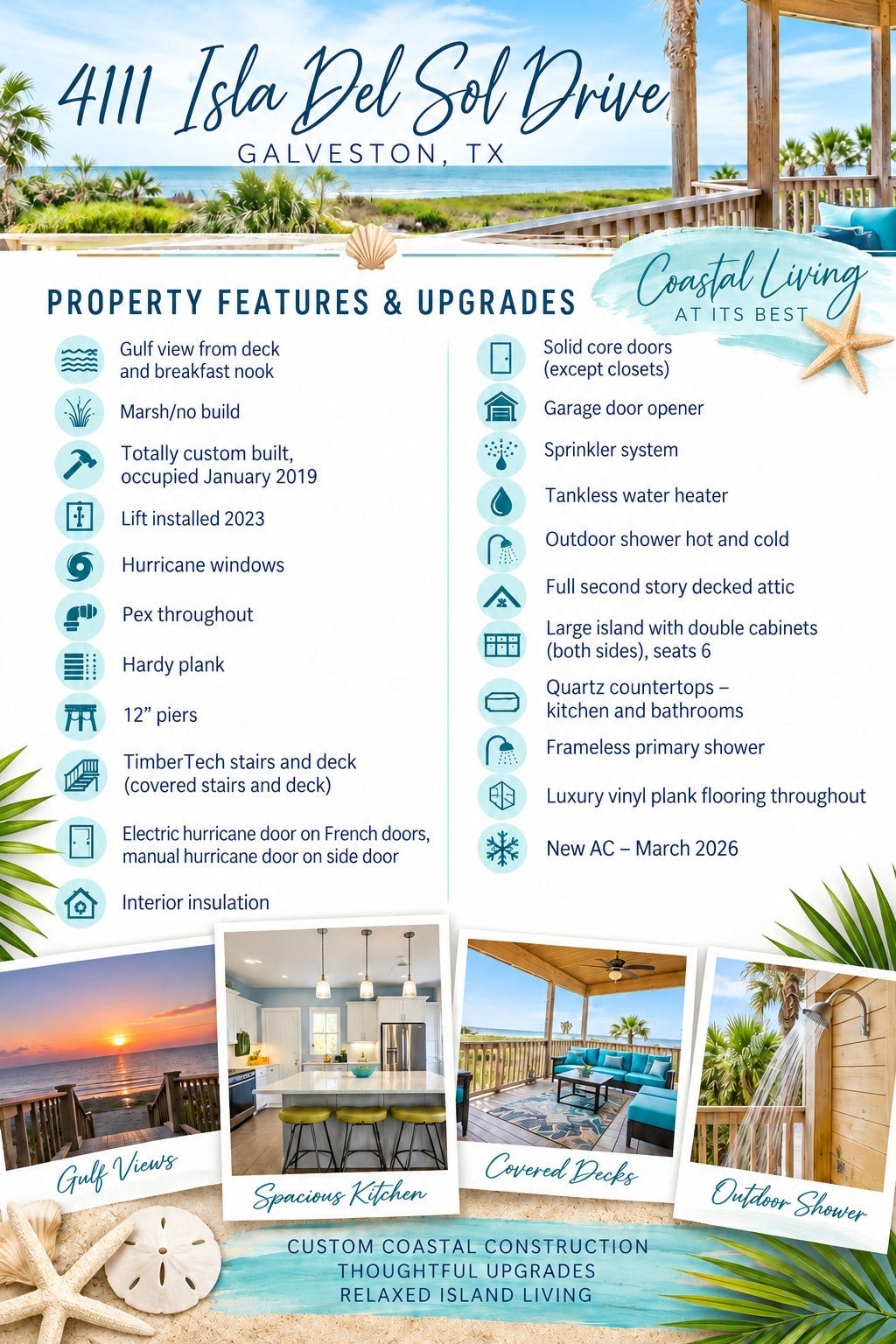 4111 Isla Del Sol, Galveston, TX 77554 4111 Isla Del Sol, Galveston, TX 77554