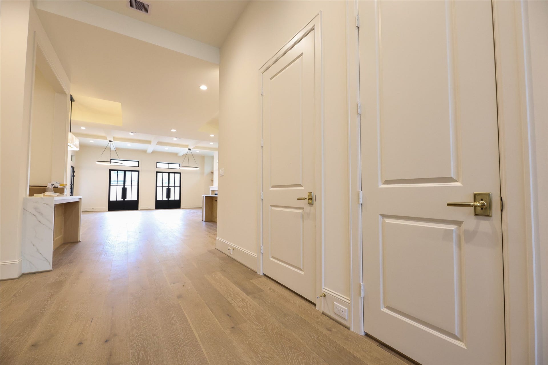 752 W 43rd Street, Houston, TX 77018 Home is Elevator-ready via extra large hall closet on 1st & 2nd floors.