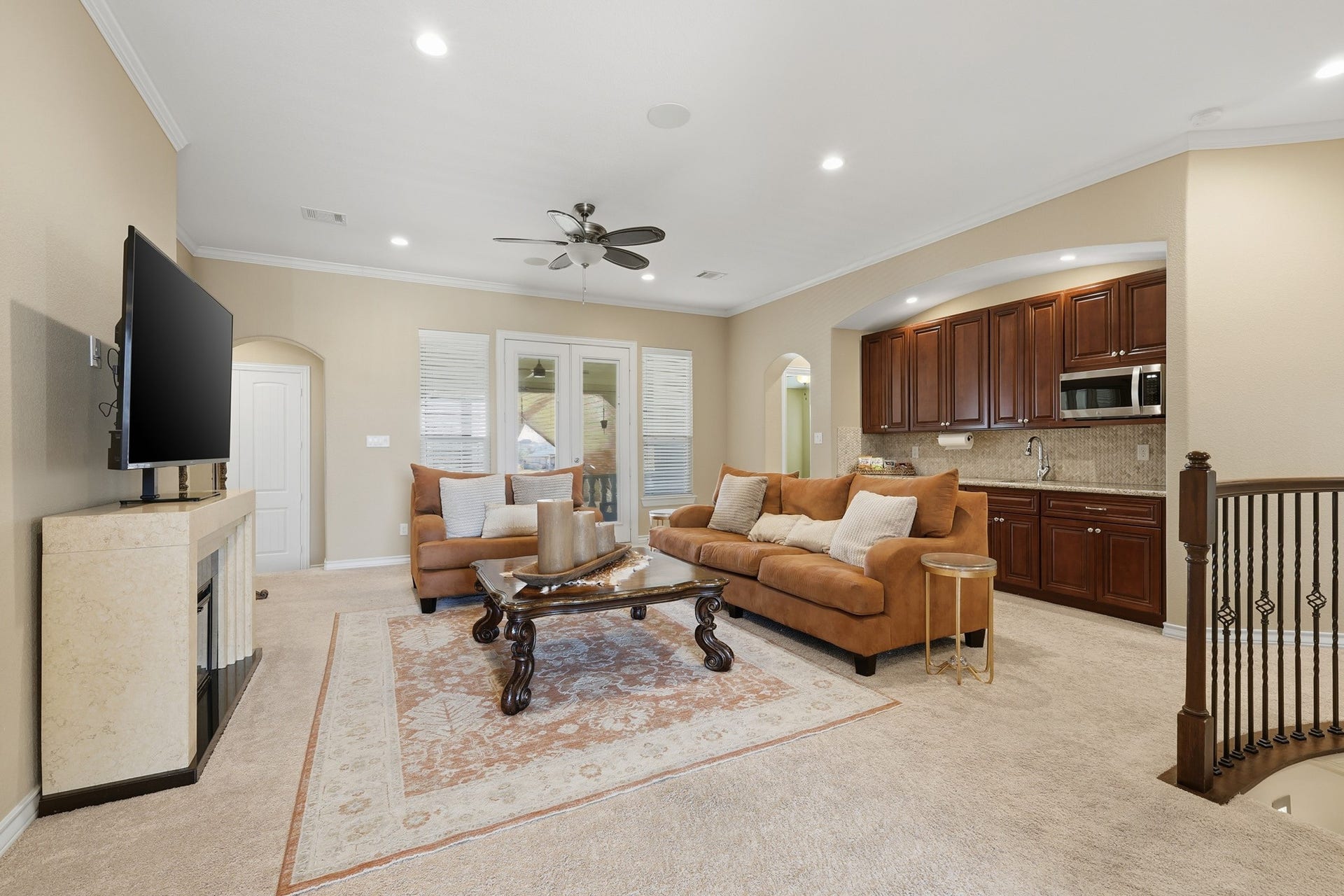 Thoughtfully positioned near the secondary bedrooms, this upper-level gathering area provides both comfort and separation from the main living spaces belowoffering the perfect blend of relaxation, entertainment, and upscale functionality.