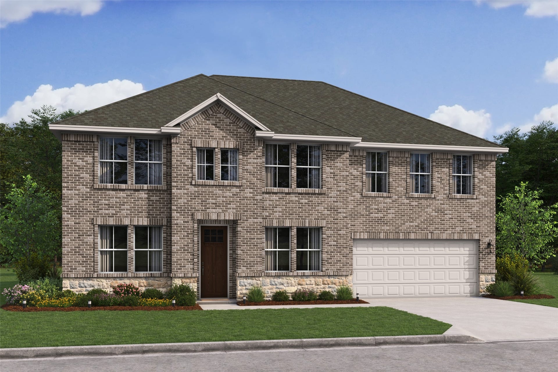 1065 Apple Ridge Road, Magnolia, TX 77363 Impressive Stirling home design by K. Hovnanian Homes with elevation PA in amazing Grand Magnolia. (*Artist rendering used for illustration purposes only.)