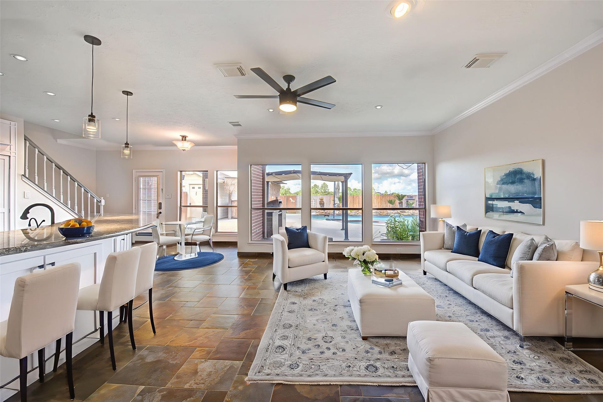1016 Applewood Drive, Friendswood, TX 77546 Living Area - Virtually Staged